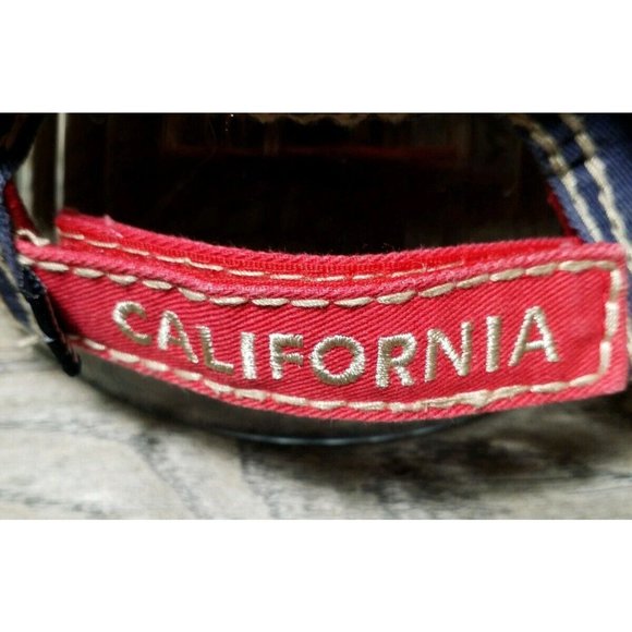 Catalina Island Essencial Caps 100% Cotton Adjustable Back Red Tan Blue - Picture 5 of 12